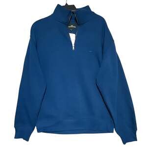 Rodd & Gunn Quarter Zip Sweatshirt Men Medium Marine Blue Mock Neck Pullover NWT